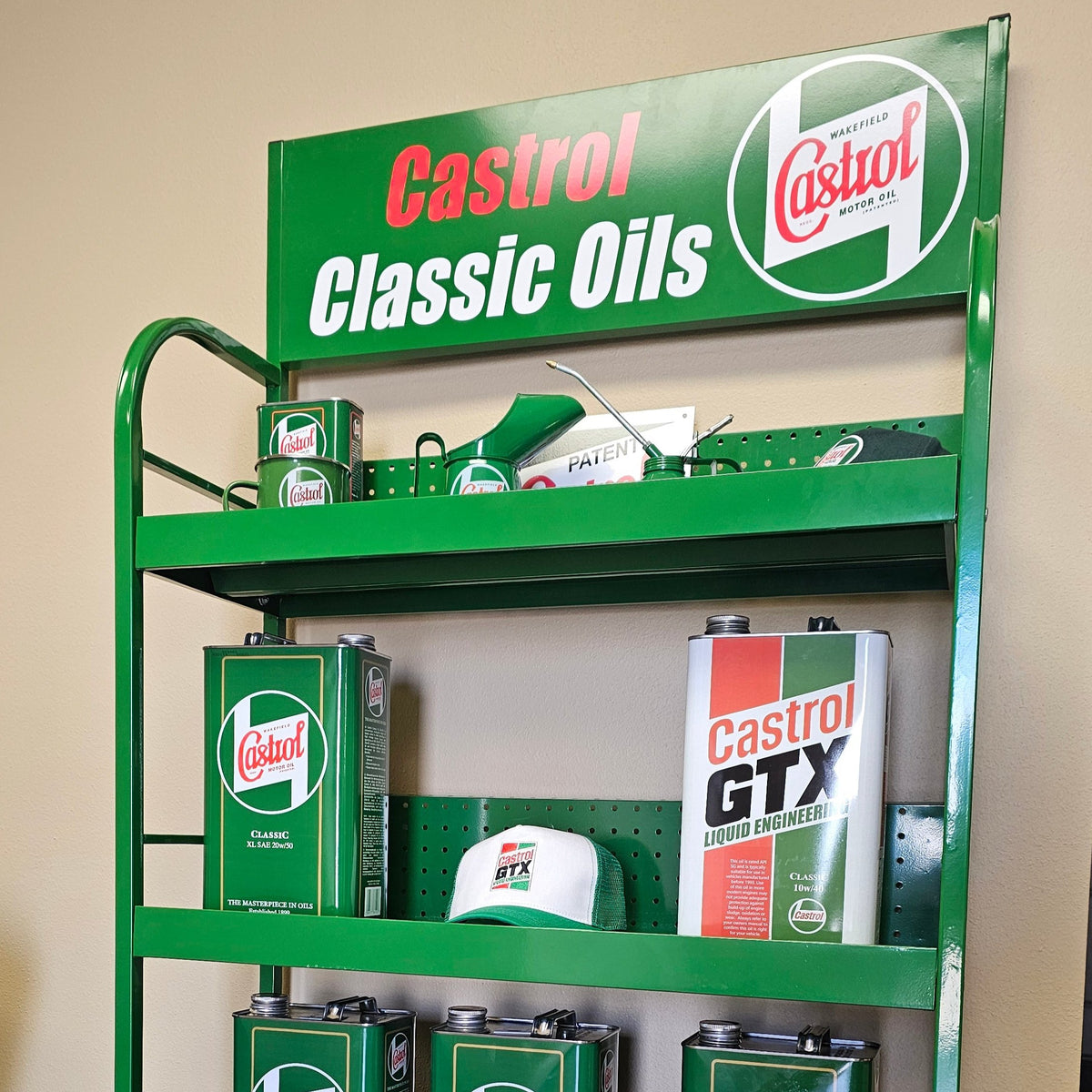 Castrol Epod Rack CASTROL DISPLAY SHELVES – Castrol Classic Oils USA